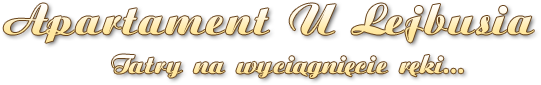 Apartament U Lejbusia Tatry na wyciągnięcie ręki